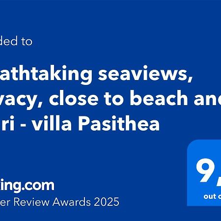 Villa Pasithea - Breathtaking Seaviews, Infinity Pool, Privacy, Close To The Beach Nydri  Exterior foto